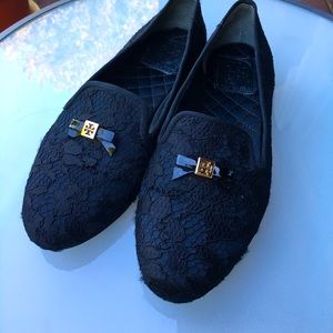 Tory Burch CHANDRA Lace Bow Loafers